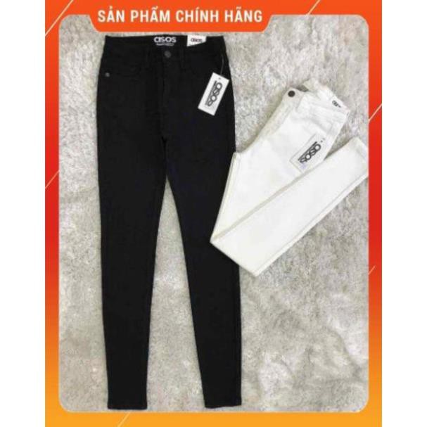 [fFREESHIP] Quần Jean skinny trắng cạp cao qua rốn - jean162