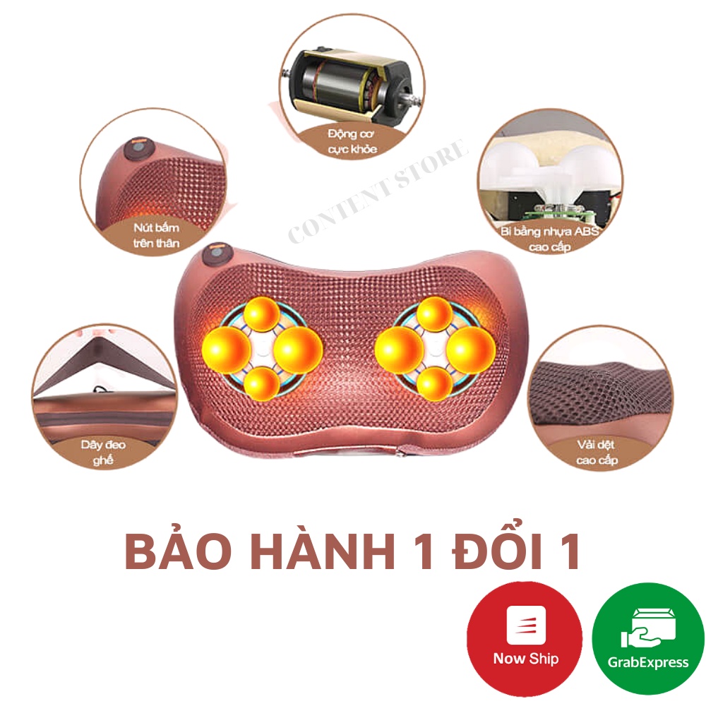 Gối Massage Hồng Ngoại 8 Bi Magic Pillow Cao Cấp Tiện Dụng