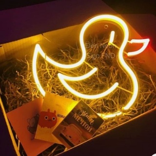 Đèn neon sign trang tri Led neon Decor nhà Phòng ngủ Đèn Tiktok Hình vịt yêu