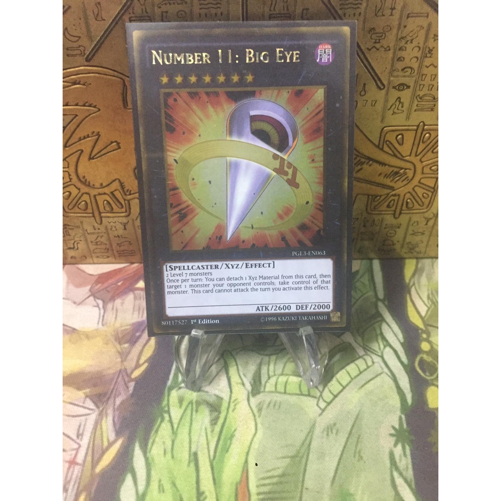 Thẻ Bài Yugioh | Number 11: Big Eye - PGL3-EN063 - Gold Rare 1st Edition