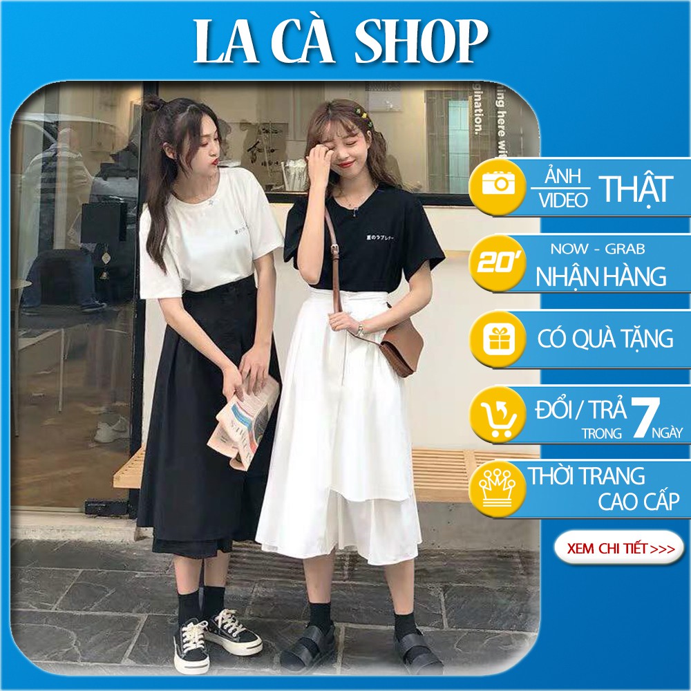 Chân váy ulzzang - Chân váy dài qua gối phong cách hàn quốc