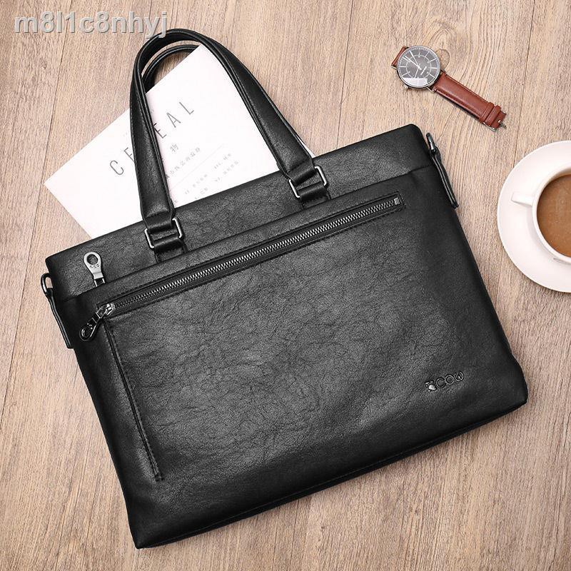 French COW mới túi xách nam công sở giản dị cặp thời trang đeo vai ba lô đi tác | BigBuy360 - bigbuy360.vn