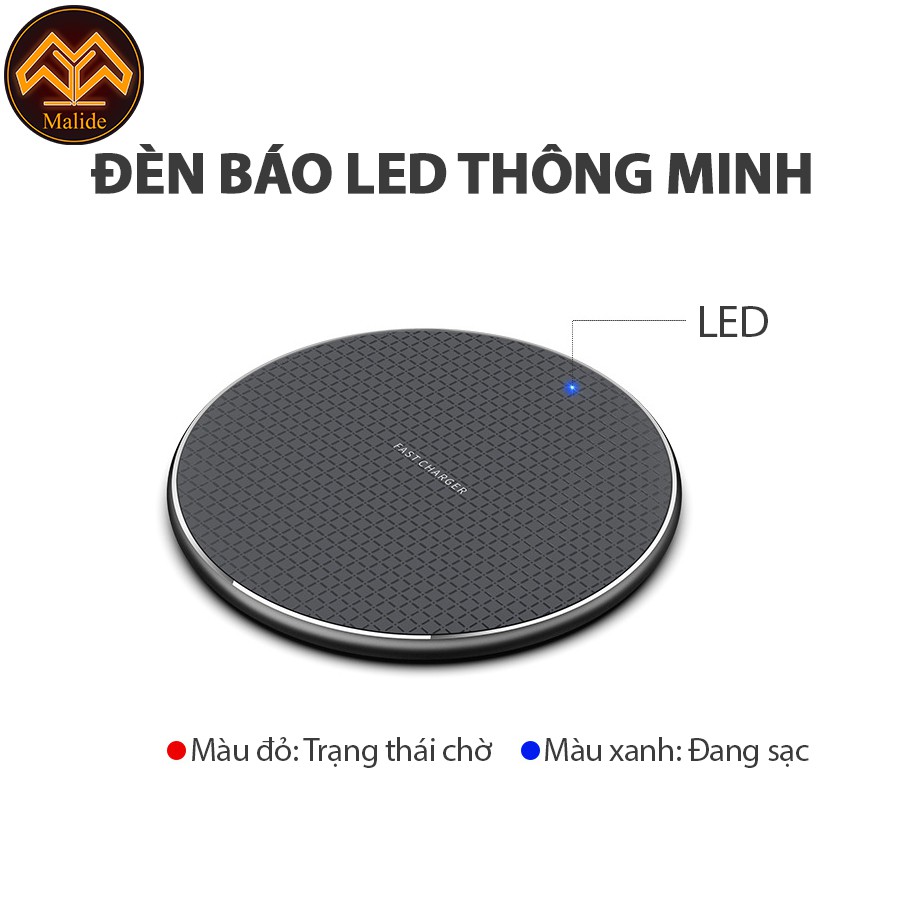 Sạc không dây chuẩn Qi 10W cho điện thoại thông minh trên xe hơi - Thiết kế sang trọng - Sử dụng tiện lợi