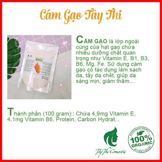 Bột Cám Gạo Nguyên Chất Gói 100 gram