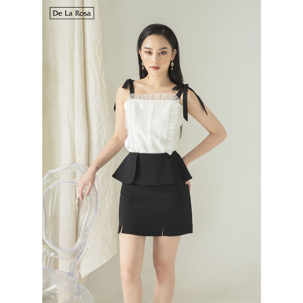 Chân váy đen công sở vạt chéo sang trọng - De La Rosa | BigBuy360 - bigbuy360.vn
