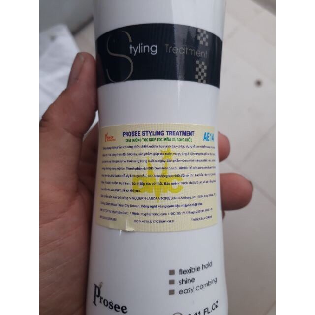 Gel xoăn giữ nếp tóc, bật sóng xoăn và dưỡng tóc Prosee ae14