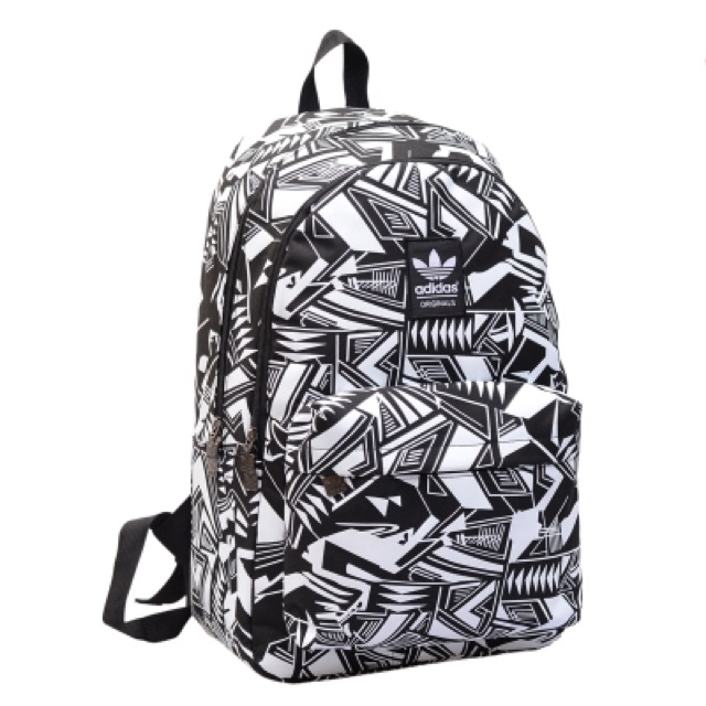 Balo Adidas hoạ tiết chất liệu polyester size 30cm