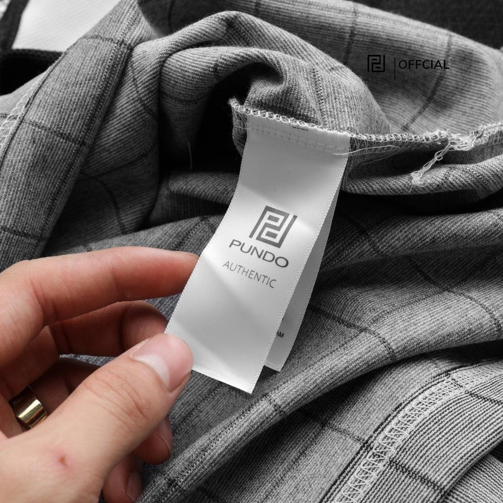 Áo thun polo nam PUNDO có cổ màu trơn chất vải mềm mát APPD45