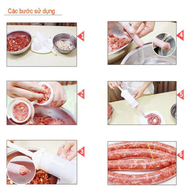 Dụng cụ ép lạp xưởng xúc xích nhồi lòng tiện dụng