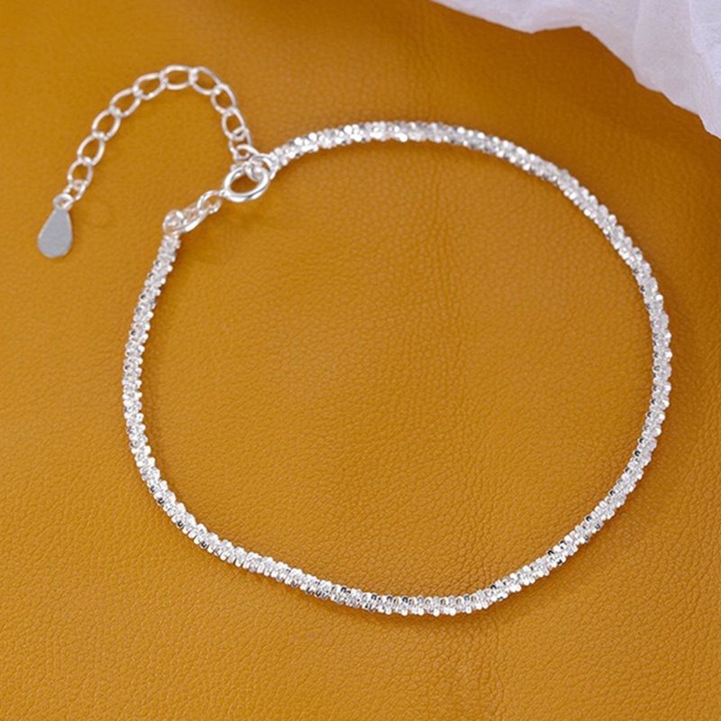 Fancy Vòng Tay Bạc Sterling 925 Sáng Bóng Kim Cương Sáng Kiểu Gợn Sóng Thiên Hà Lấp Lánh Làm Quà Tặng Cho Ngày Lễ Tình Nhân