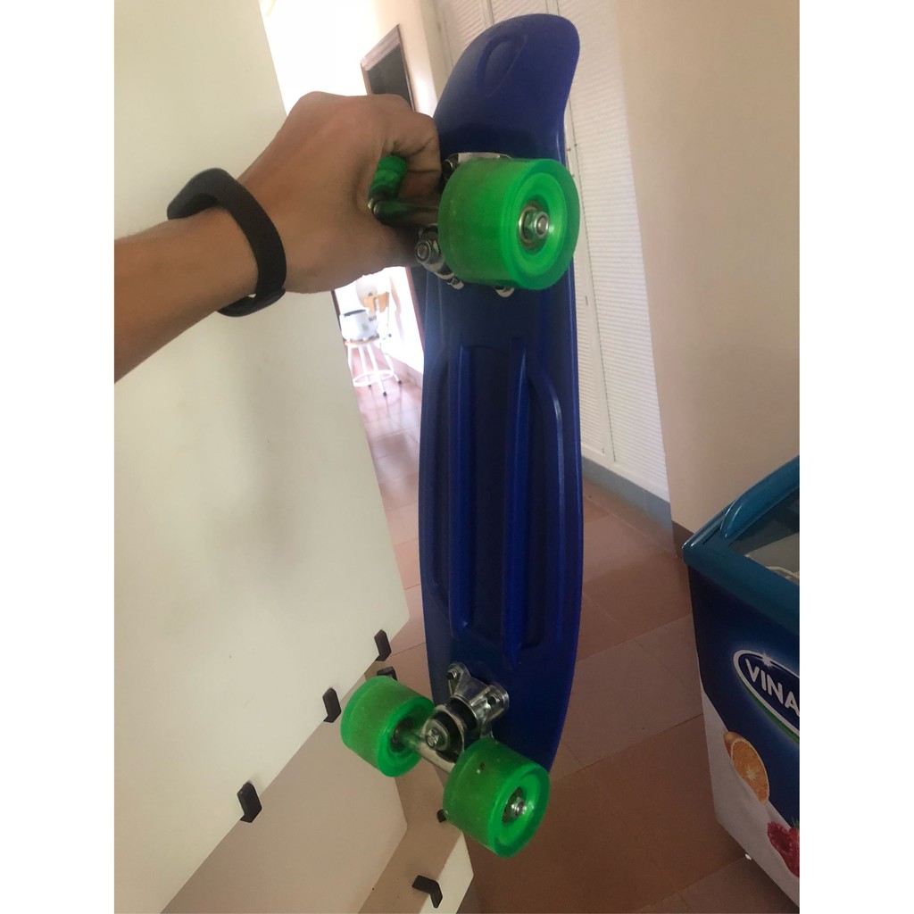 Ván trượt thể thao ,dành cho trẻ em và người lớn - Skateboard Penny, chịu được trọng lượng 90kg trở xuống (Xanh).