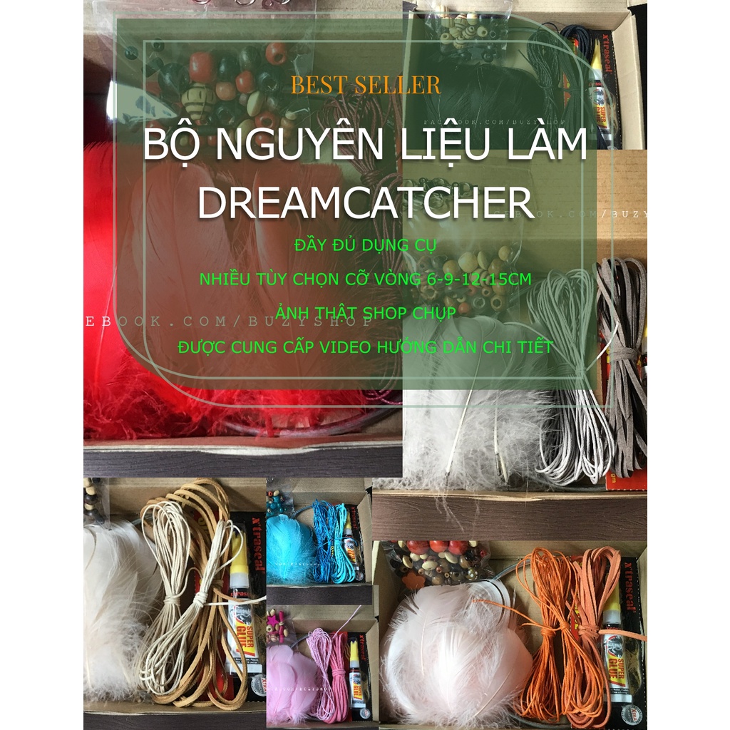 Bộ nguyên liệu làm dreamcatcher