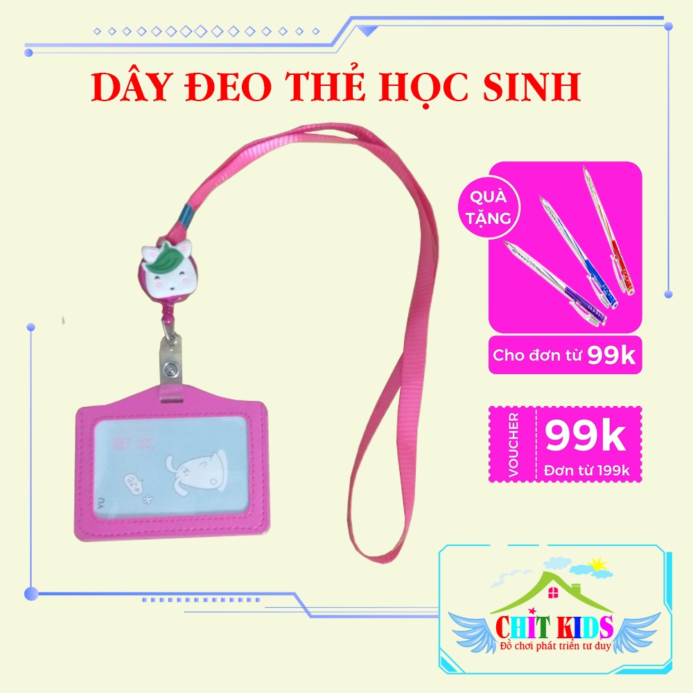 Dây đeo thẻ học sinh, sinh viên nhiều mẫu đẹp dễ thương
