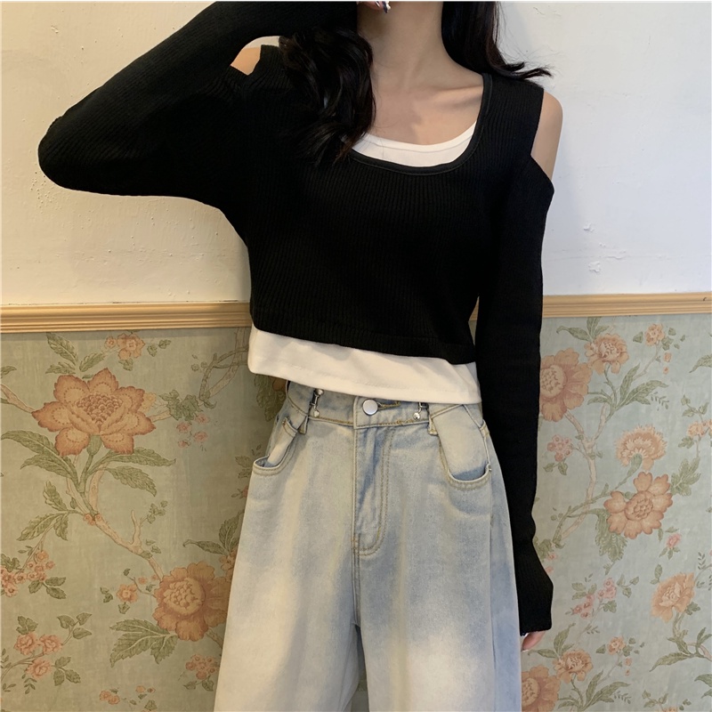 NRVP Áo Sweater Dài Tay Phong Cách Hàn Quốc Sành Điệu Dành Cho Nữ