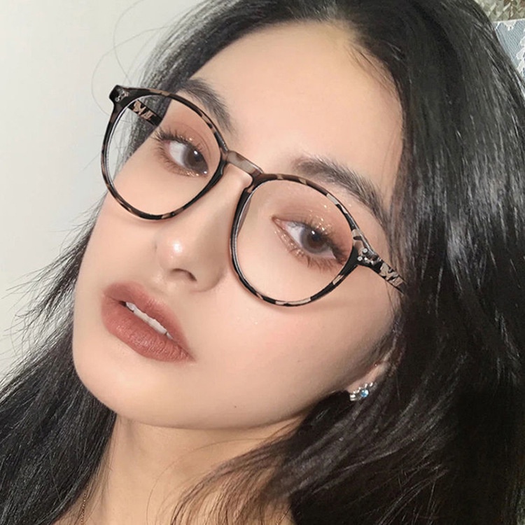 Mắt Kính Gọng Tròn Chống Ánh Sáng Xanh Thời Trang Cho Nữ