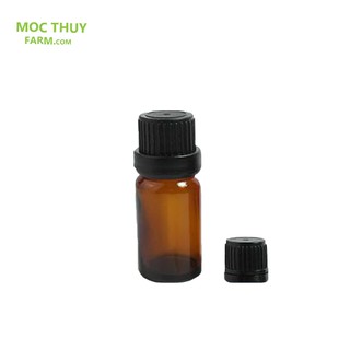 Chai thủy tinh nắp nhựa đen thường 20ml