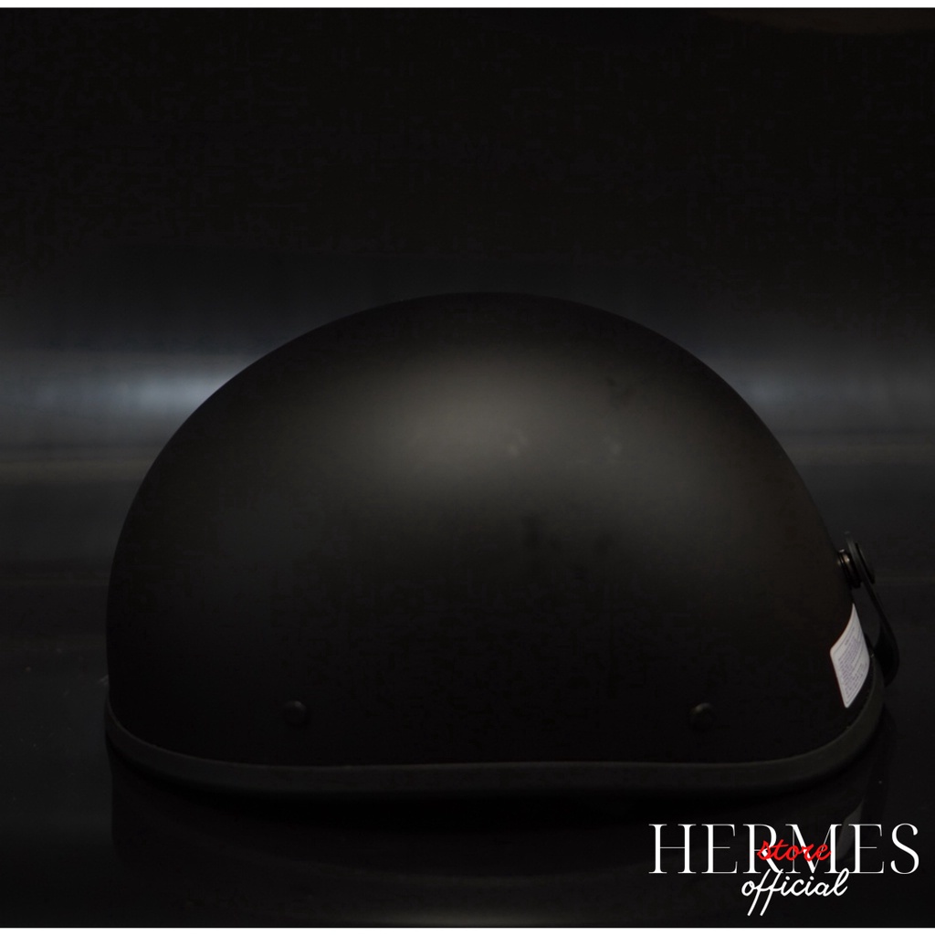 Nón mũ bảo hiểm xe máy nam nữ nửa đầu CHÍNH HÃNG CAO CẤP BAO ĐẬP bulldog đua ngựa | MÀU SƠN NHÁM By Hermes Helmet