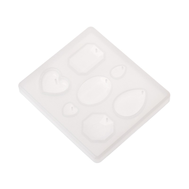 Khuôn Silicon Làm Mặt Dây Chuyền Thủ Công Hình Bánh Ngọt Xinh Xắn Tiện Dụng