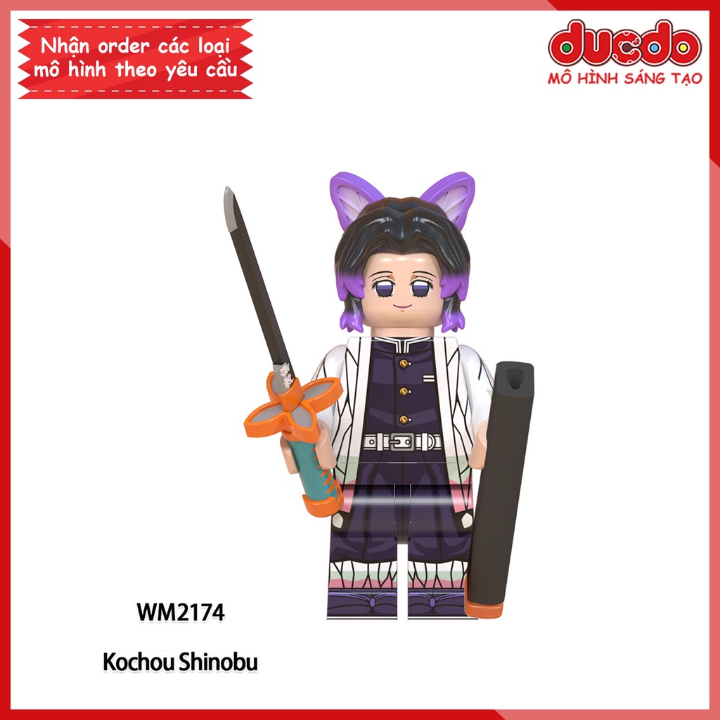 Minifigures nhân vật trong Thanh guơm diệt quỷ Kimetsu No Yaiba - Đồ chơi Lắp ghép Xếp hình Mini Mô hình WM WM6116