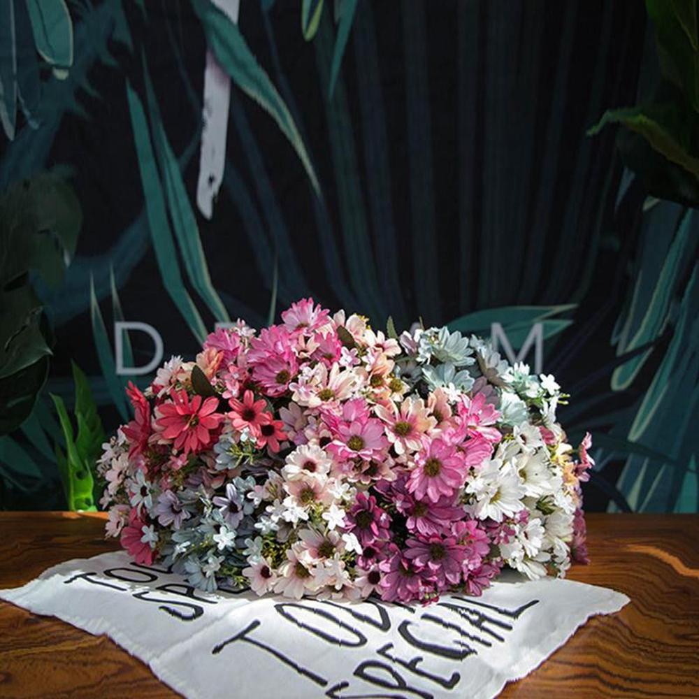 IVORY Bó Hoa Cúc Nhân Tạo Bằng Lụa Trang Trí Phòng / Tiệc Năm Mới / Giáng