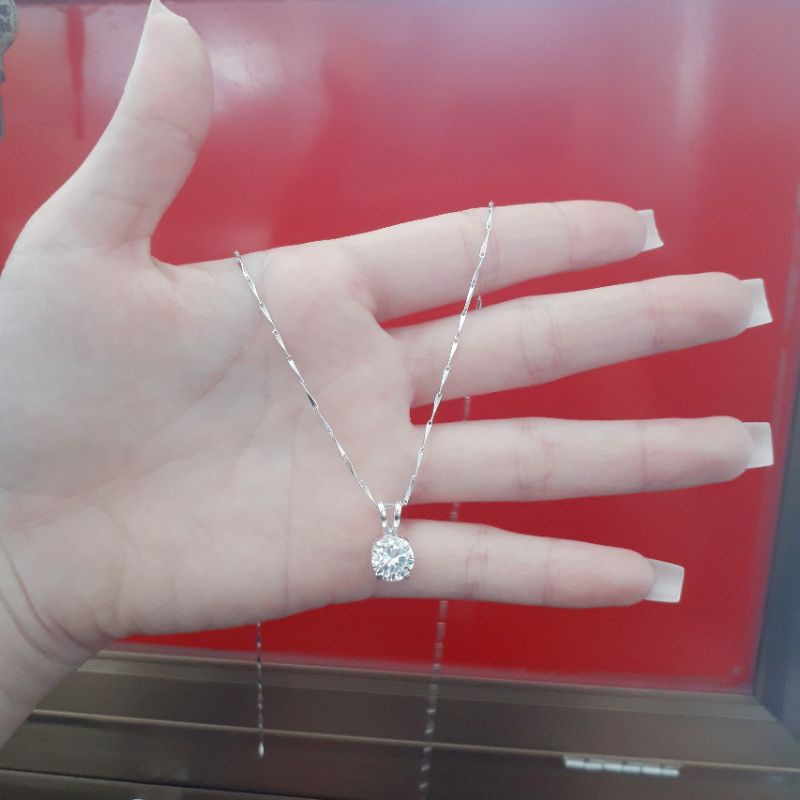 dây chuyền bạc liền mặt đính đá 🌼 YN JEWELRY