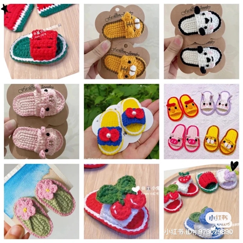 Kẹp tóc len handmade P2