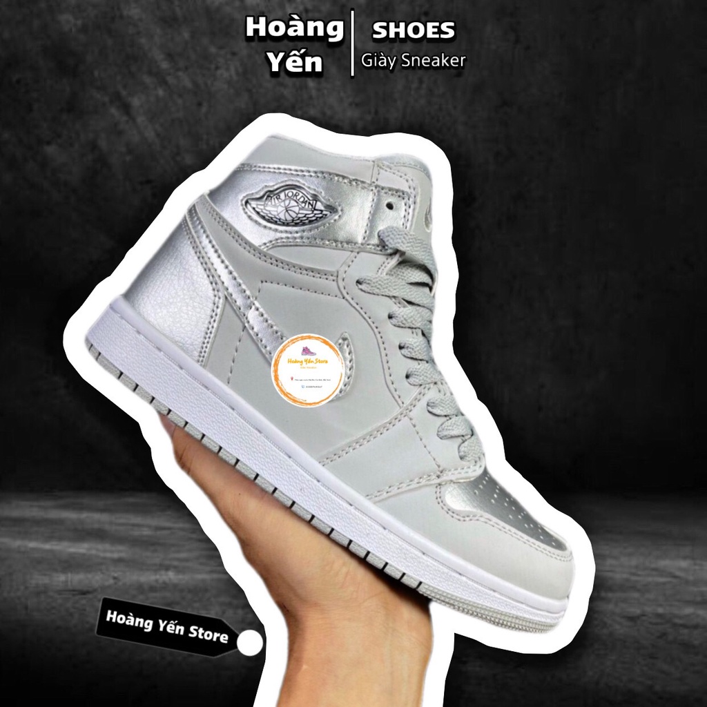 Giày jd bạc cao cổ, full box, bill