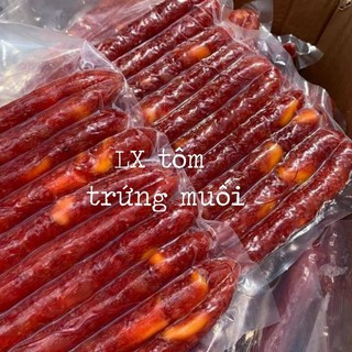 Lạp xưởng tôm trứng muối. Bịt 500g