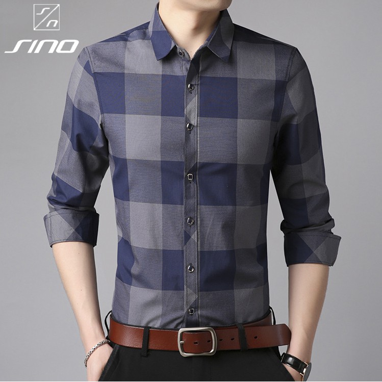 Áo Sơ Mi Nam Dài Tay Cổ Bể Thời Thượng - Hàng Xuất Khẩu Cao Cấp AD00001 | BigBuy360 - bigbuy360.vn