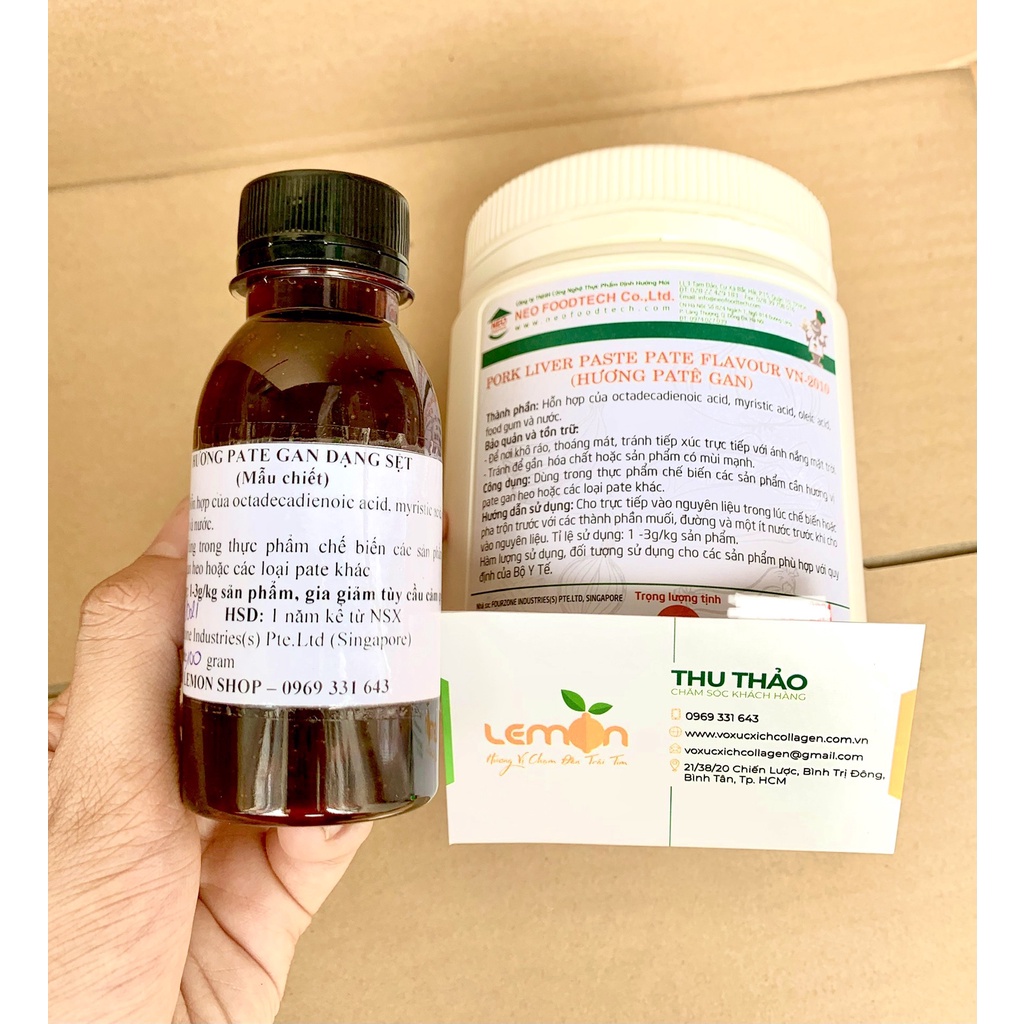 Hương Pate Gan dạng sệt tạo mùi Pate đặc trưng hàng Singapore