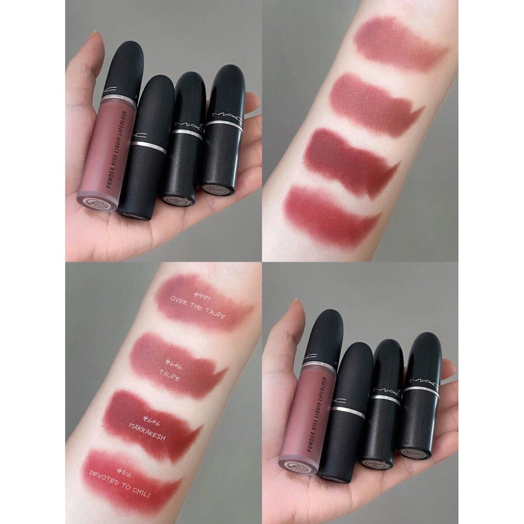 Son kem lì Mac Powder Kiss liquid
