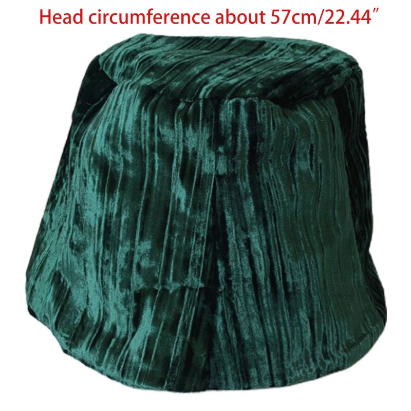 Nón Bucket Chất Liệu Nhung Màu Sắc Trơn Phong Cách Vintage Nhật Bản Cho Nữ