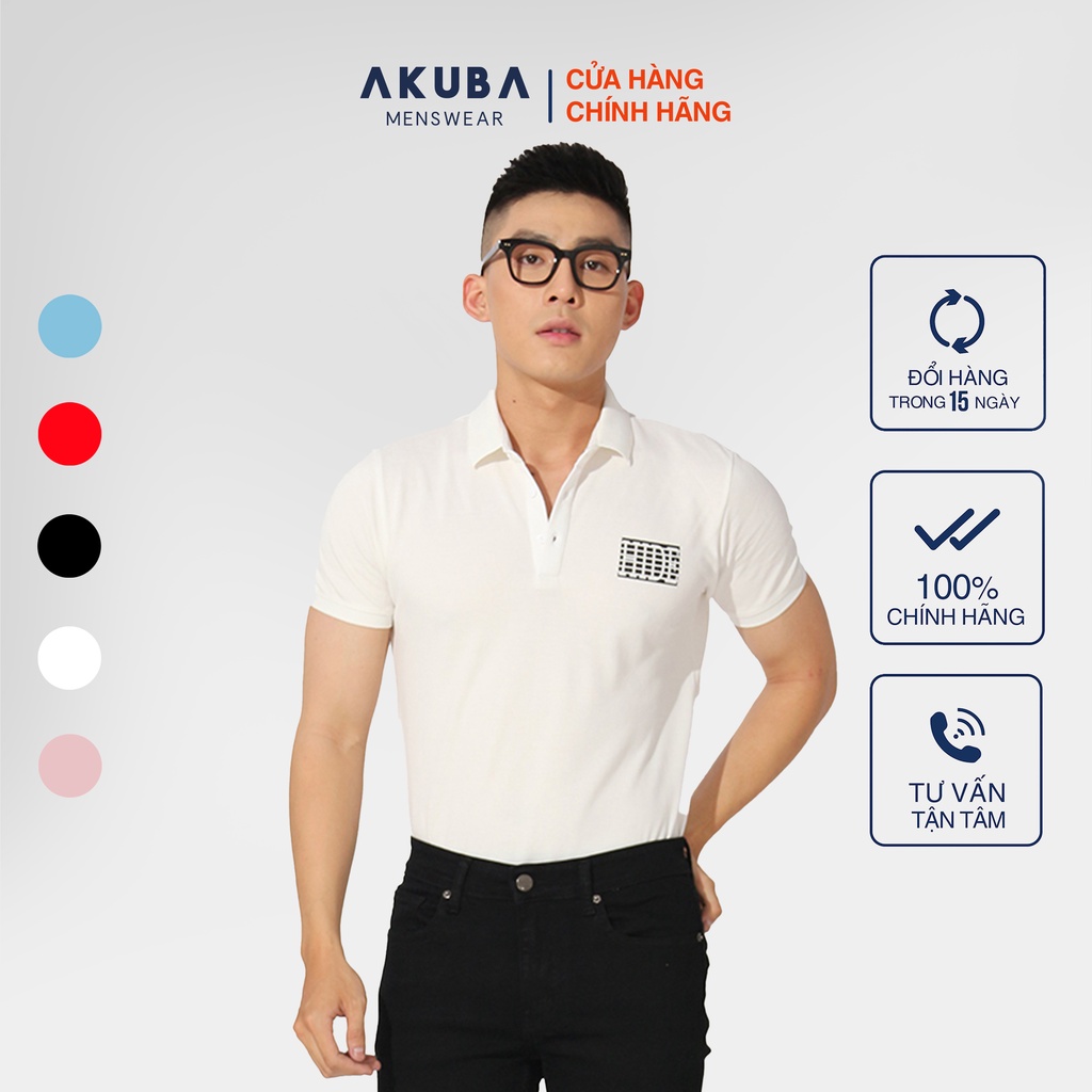 Áo Polo Nam Họa Tiết Đơn Giản Sang Trọng AKUBA | 01JW061