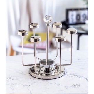 Giá úp cốc inox xoay 360 độ