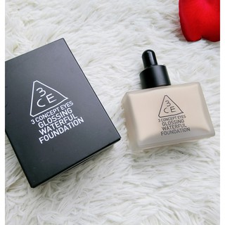 Kem Nền Glossing Waterful Foundation 3ce (CÓ VIDEO CHECK HIDDEN TAG)