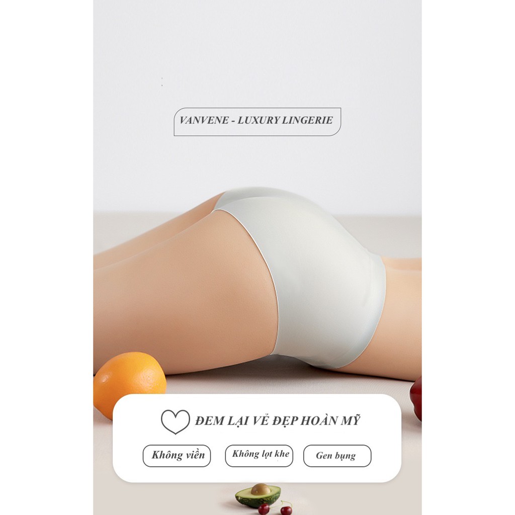 QUẦN LÓT LỤA SỮA 3D KHÔNG ĐƯỜNG MAY VANVENE CẠP CAO CHỐNG LỌT KHE KHÔNG HẰN VIỀN MỚI Q555 | BigBuy360 - bigbuy360.vn