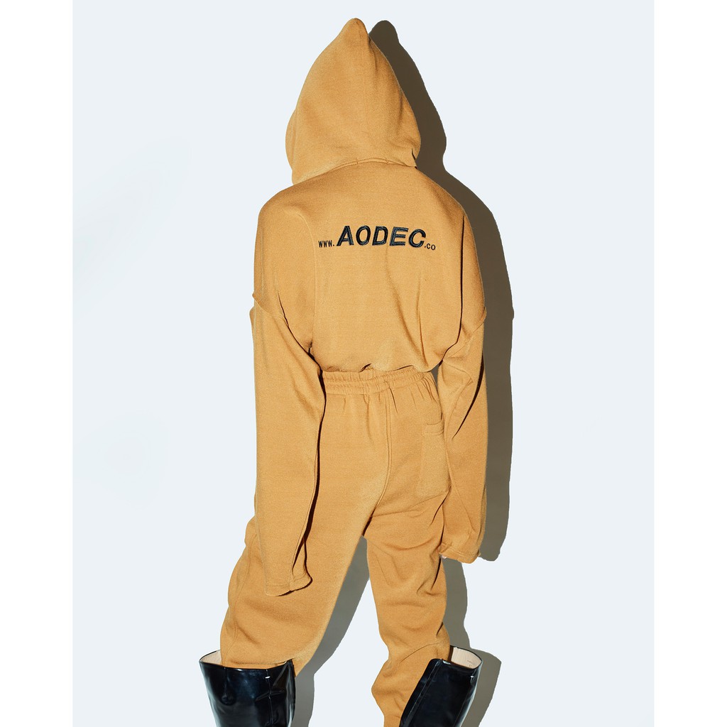 Áo Hoodie nam nữ AODEC O2 Basic Nâu