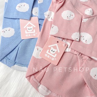 Áo Thun Hình Chó Bichon Cho Chó Mèo