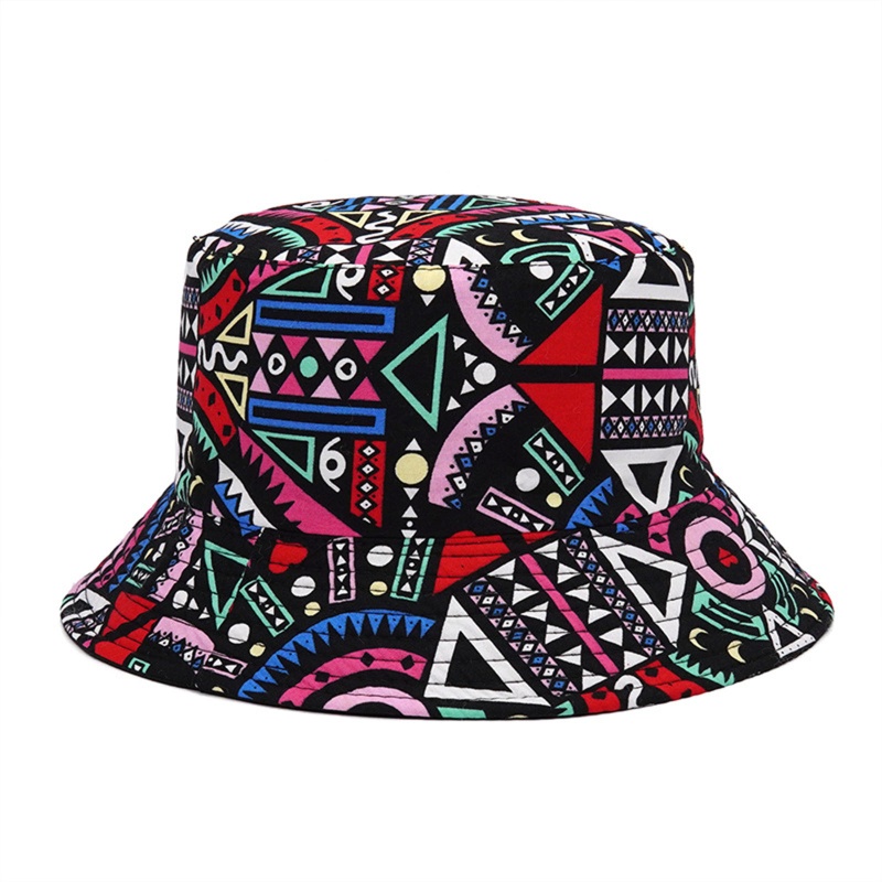 XIXI Nón bucket họa tiết graffiti phong cách retro thời trang cho nam và nữ