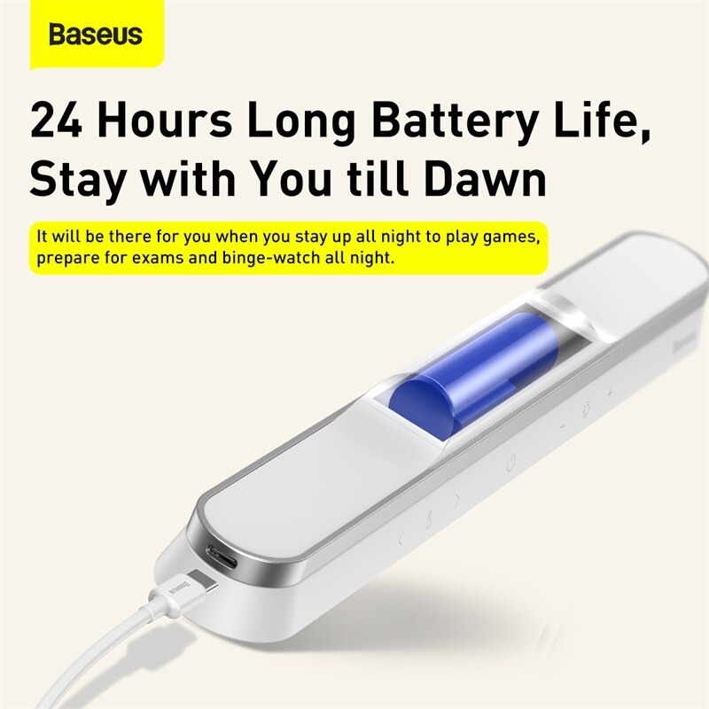 Đèn treo đế hít nam châm, chống mỏi mắt Baseus Magnetic Stepless Dimming Charging Desk Lamp Pro (1800mAh, 3000K - 5000K)
