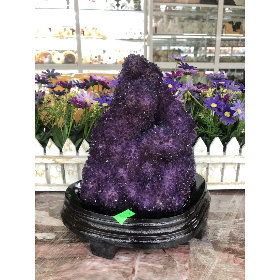 Hang ( Hốc ) phong thủy đá TA. tím hút tài lộc - Nặng 3,2 kg và 3,4 kg và 3,45 kg