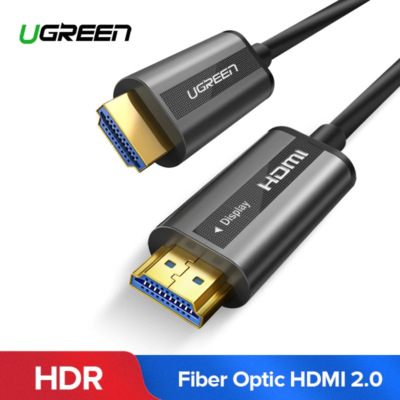 Dây cáp quang Ugreen HDMI 2.0 4K 60Hz chất lượng cao cho HDTV Xiaomi Box PS4