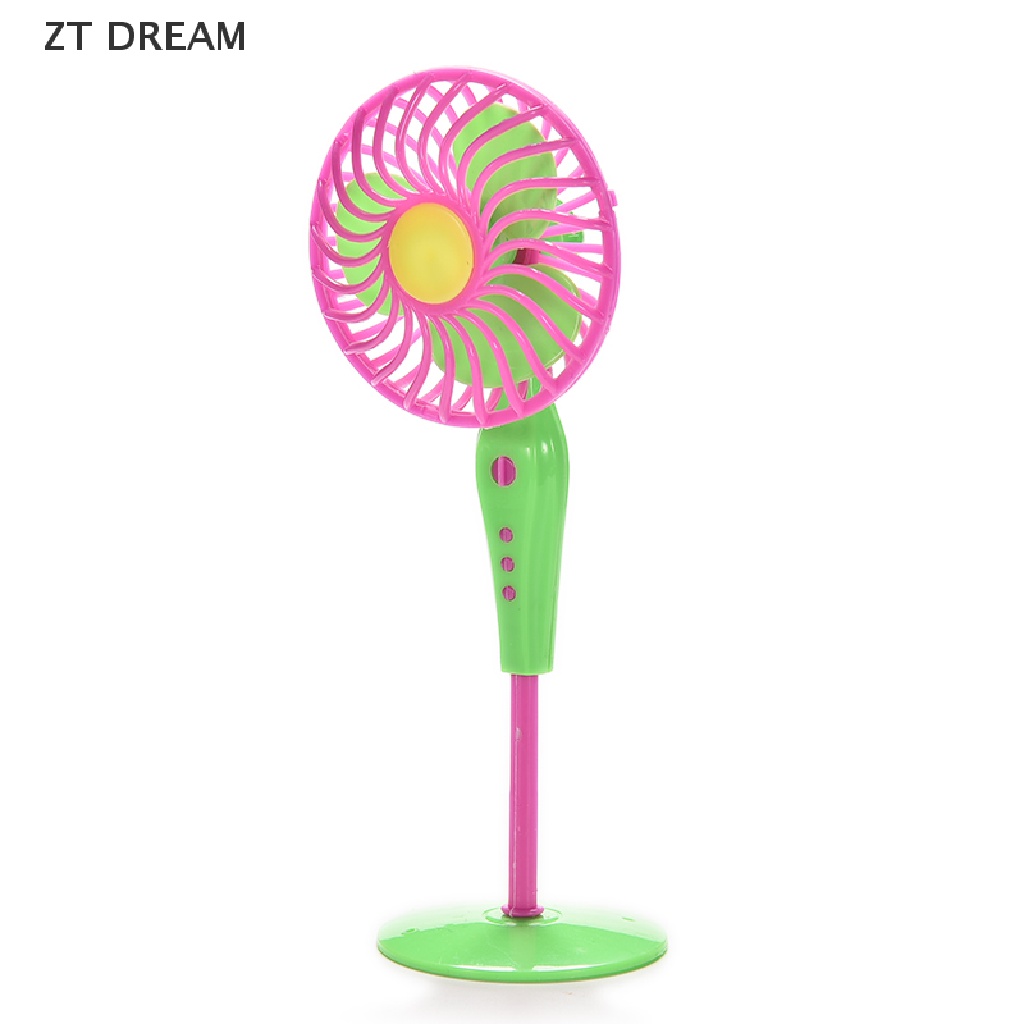 ZTD 1 X Mini Fan Toys for Barbies Kids Dollhouse Furniture Accessories Color Random 07