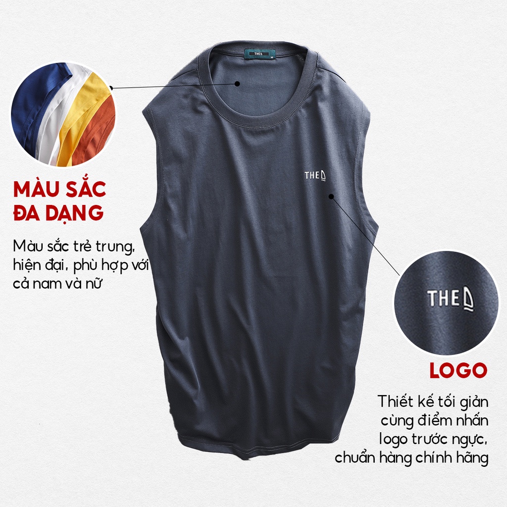 Áo Ba Lỗ Nam Tanktop The D Dáng Regular Chất Liệu Cotton Mềm Mịn, Thoáng Mát, Thấm Hút Mồ Hôi Tốt 5503