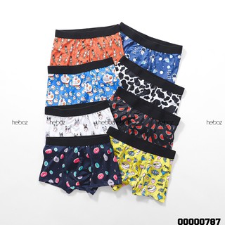 [HẾN STORE MENSWEAR] Quần boxer cartoon Heboz 8M thun poly cao cấp mát lạnh siêu co giãn, hoạ tiết độc đáo - 00000787