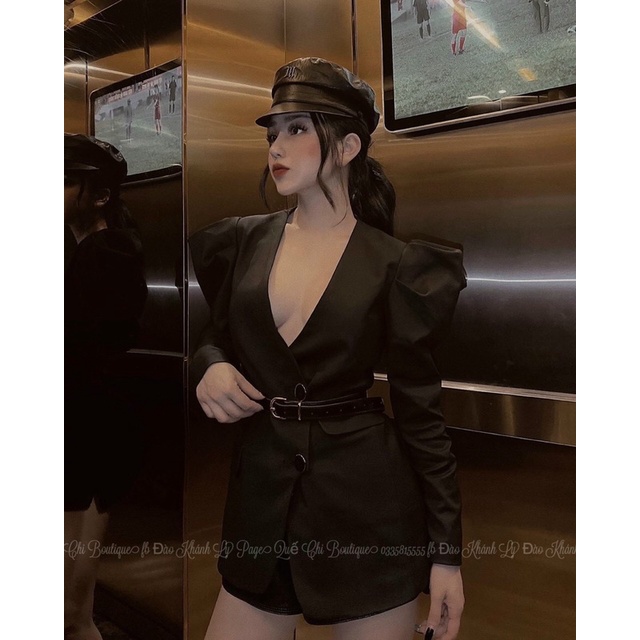 Áo vest tay phồng