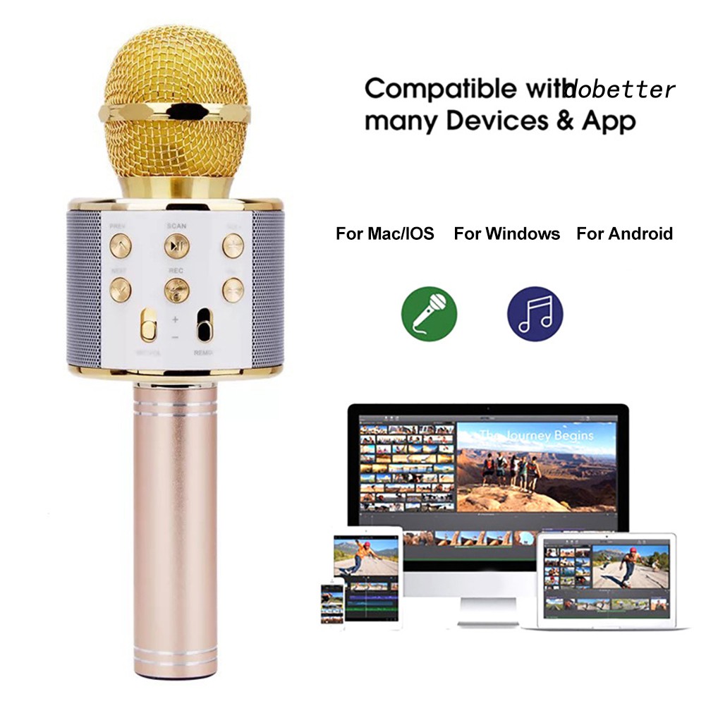 Mi cờ rô bluetooth không dây hát karaoke tiện lợi WS858