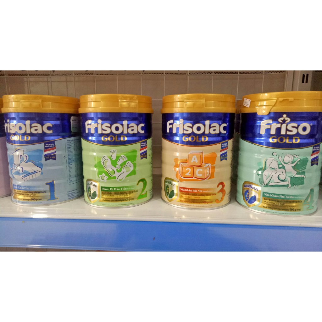 [XẢ KHO] Sữa Bột Frisolac Gold 900g 4 Dành Cho Bé 2 - 4 Tuổi - Việt Nam