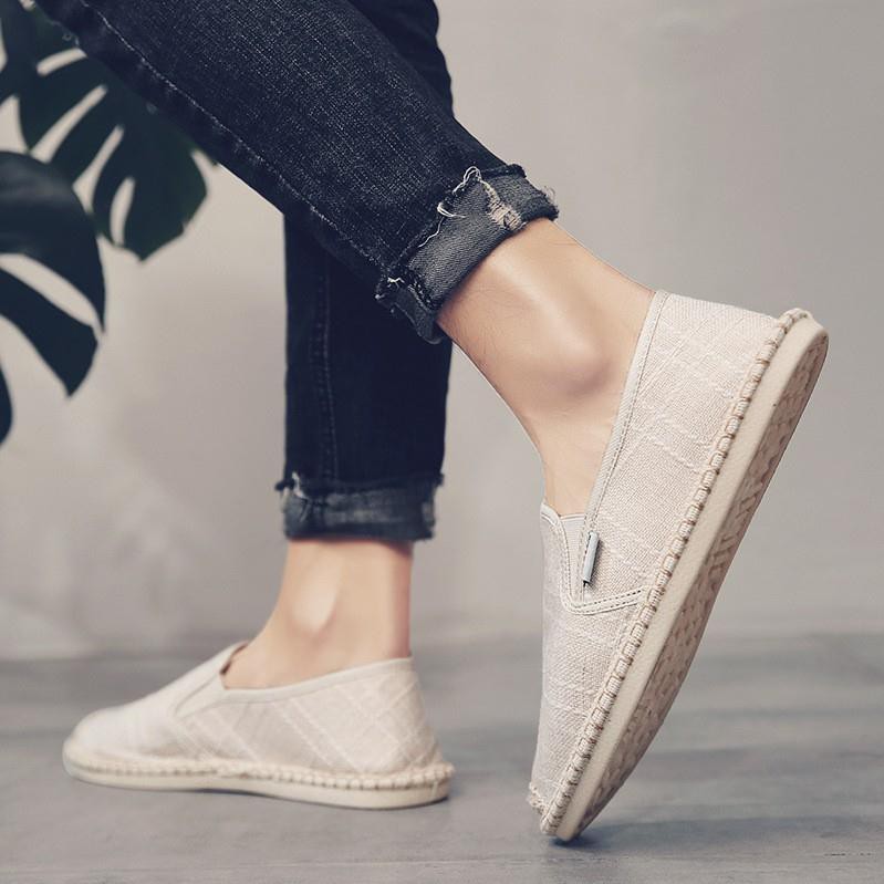 Slip on nam 2019 - Giày lười vải nam cao cấp - 3 màu đen, xám và be - Mã SP 2917 hàng Quảng Châu | BigBuy360 - bigbuy360.vn
