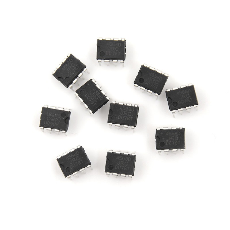 Bộ 20 Linh Kiện Điện Tử Ic Jrc4558D 4558d Dip8 Op Amp Dip8 Chất Lượng Cao